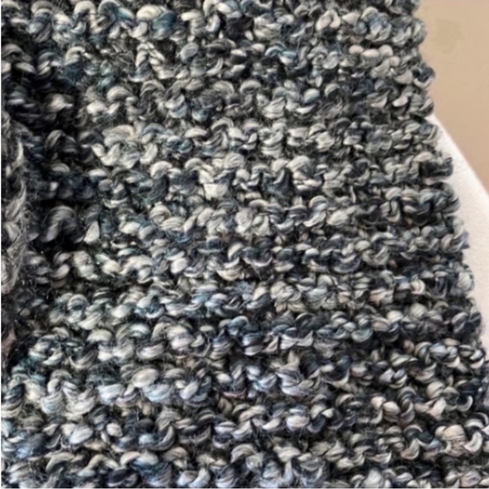 Handmade Knit Beanie Scarf Set Black Gray Teal Mauve Hat Coord Set Winter Gifts - Picture 10 of 16
